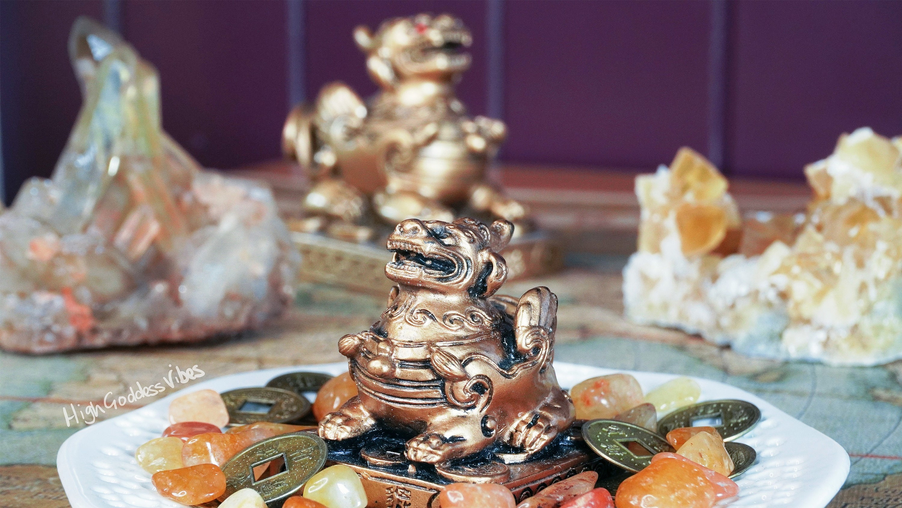 Pixiu Prosperity Statue – Chinese Feng Shui Wealth Attraction Figurine ...