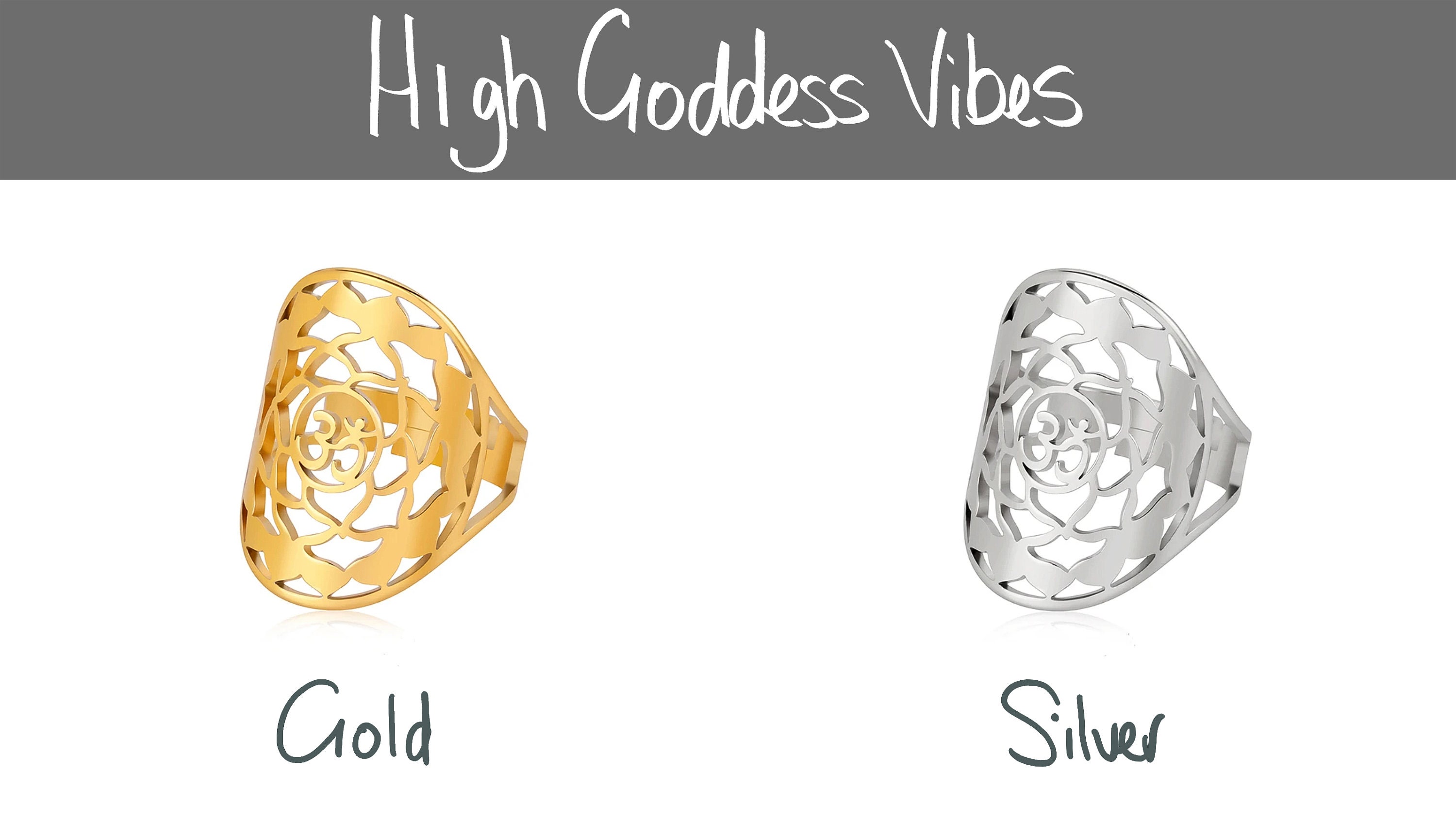 Crown Chakra Sacred Geometry Ring ~ Adjustable Sahasrara Statement ...