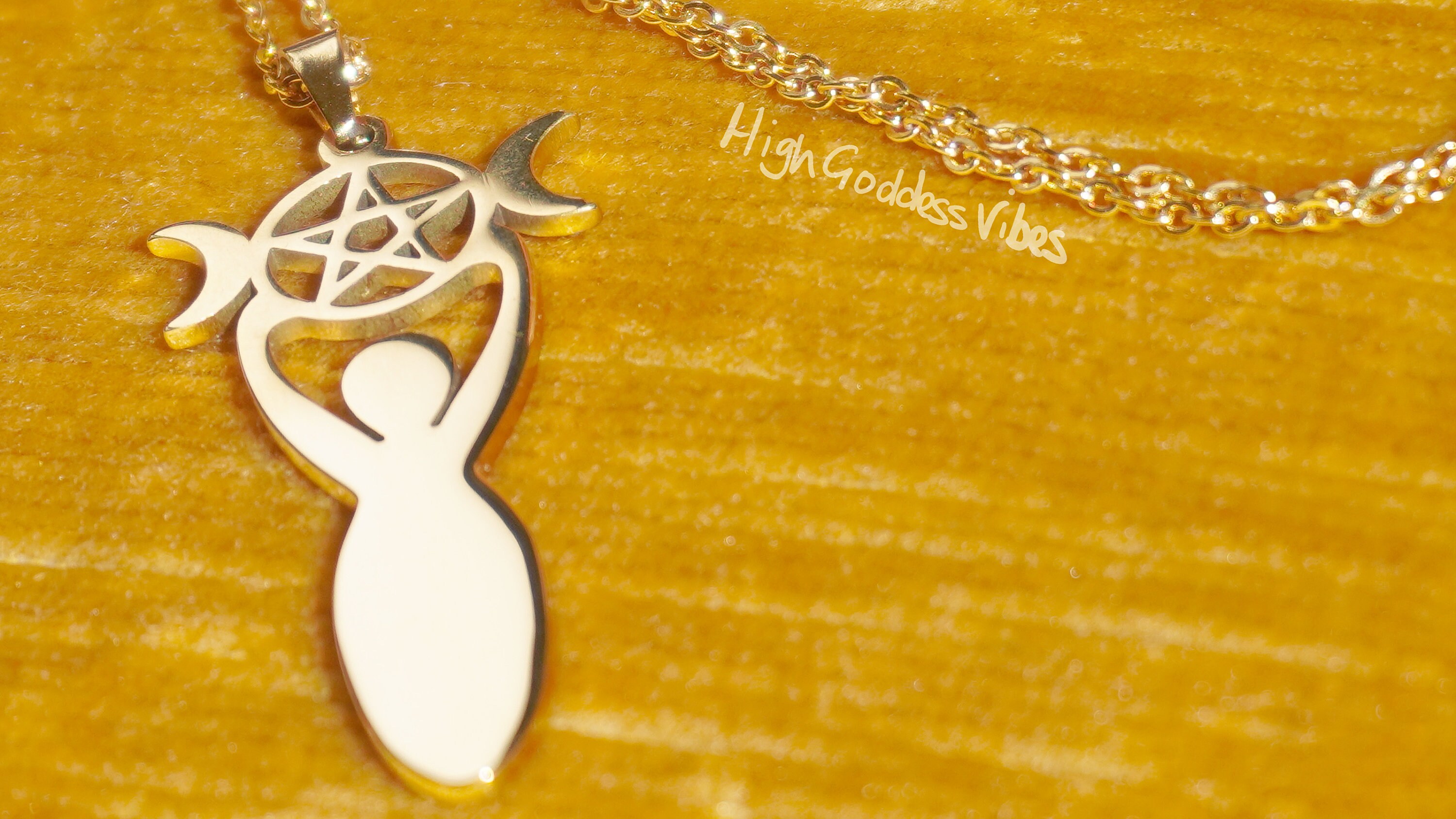 collana argento tibetano pentacolo pietra dura e luna - Gioielli