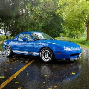 2x Original classic Miata / Mx-5 side stripes | Sticker in desired color | Premium RA film - weatherproof