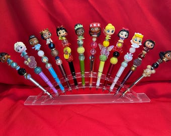 Disney Prinzessinnen Perlenstifte | Handgemachte Kugelschreiber