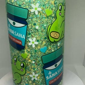 Sana Sana Sana Colita De Rana/Sana Sana 16 oz gobelet en plastique/grenouille grenouille/gobelet en plastique boules à neige 16 oz