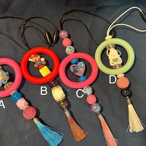 Car charms/ Silicone focals charms/ Beadable car charms/