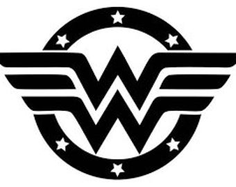 DC Comics Super Friends Wonder Woman Car Window Sticker Decal Family 