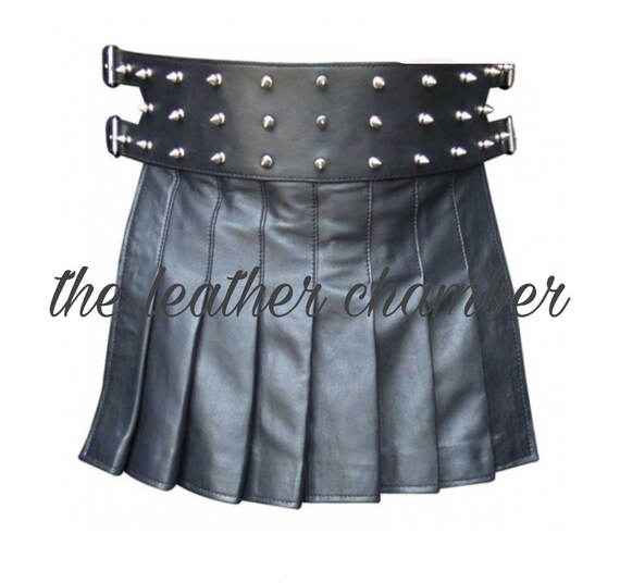 Men's Leather Gladiator Kilt Handmade Leather Kilt Etsy