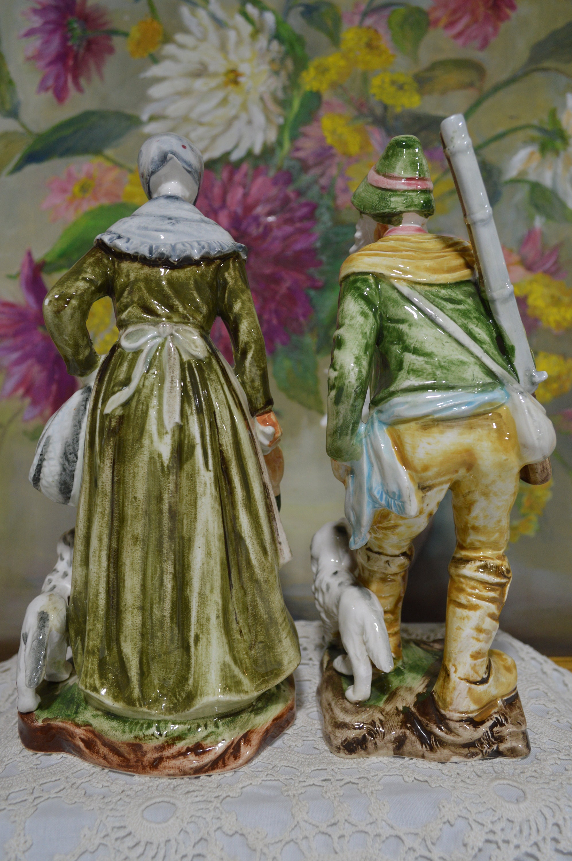 Vintage Pair of Old Man and Woman Figurines (made in Japan) - Etsy