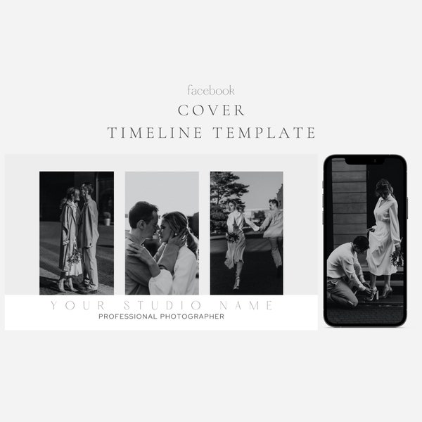 Facebook Timeline Cover Template for Photographers |  Facebook Cover Photo | Facebook Header | Facebook Banner
