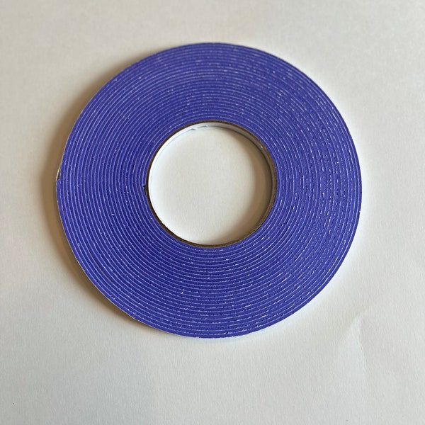 Blue double sided adhesive foam rolls