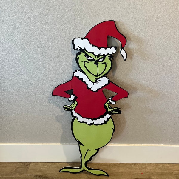 Grinch Cutout - Etsy
