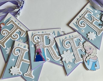 Frozen birthday banner