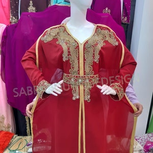 Dubái Kaftan marroquí árabe islámico Abaya vestido caftán Farasha hasta el  suelo ropa de fiesta vestido de boda playa elegante Jalabiya vestido de  mujer -  México