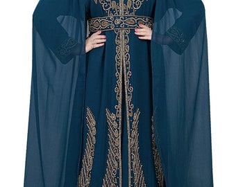 Giacca Interna Umarah, Caftano Marocchino Dubai, Abito Da Festa - Foto 2