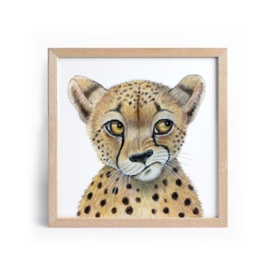 Printable Cheetah wall art / Jaguar print / Printable art for kids room / Jaguar animal art