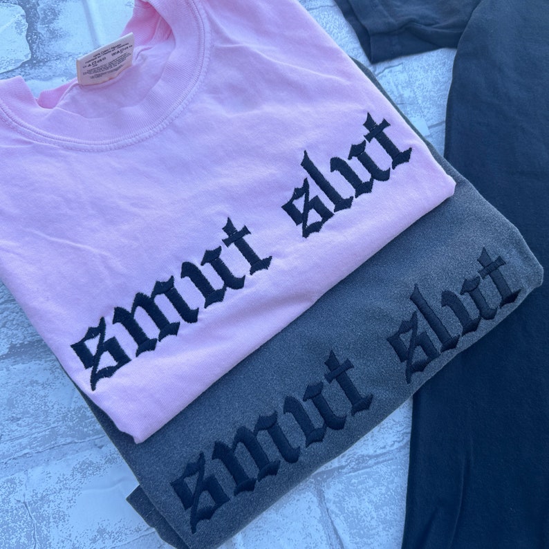 Smut Book Lover Embroidered Shirt, Dark Romance T-shirt, Funny Book Tee, Readers Tee, Gift For Wife, Funny Mothers Day Shirt Gift for Reader image 3