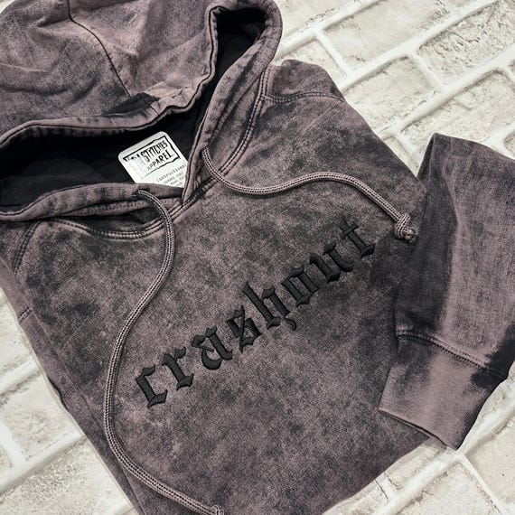 Crashout Vintage Hoodie, Unisex True To Size Sweatshirt With Hood, Gamer Hoodie, Alternative Apparel  Streetwear