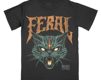 Feral Cat Comfort Color T-Shirt, Shirt For Mom, Funny Tshirt, Graphic Tee Read More Gift For Mom Horror Tee