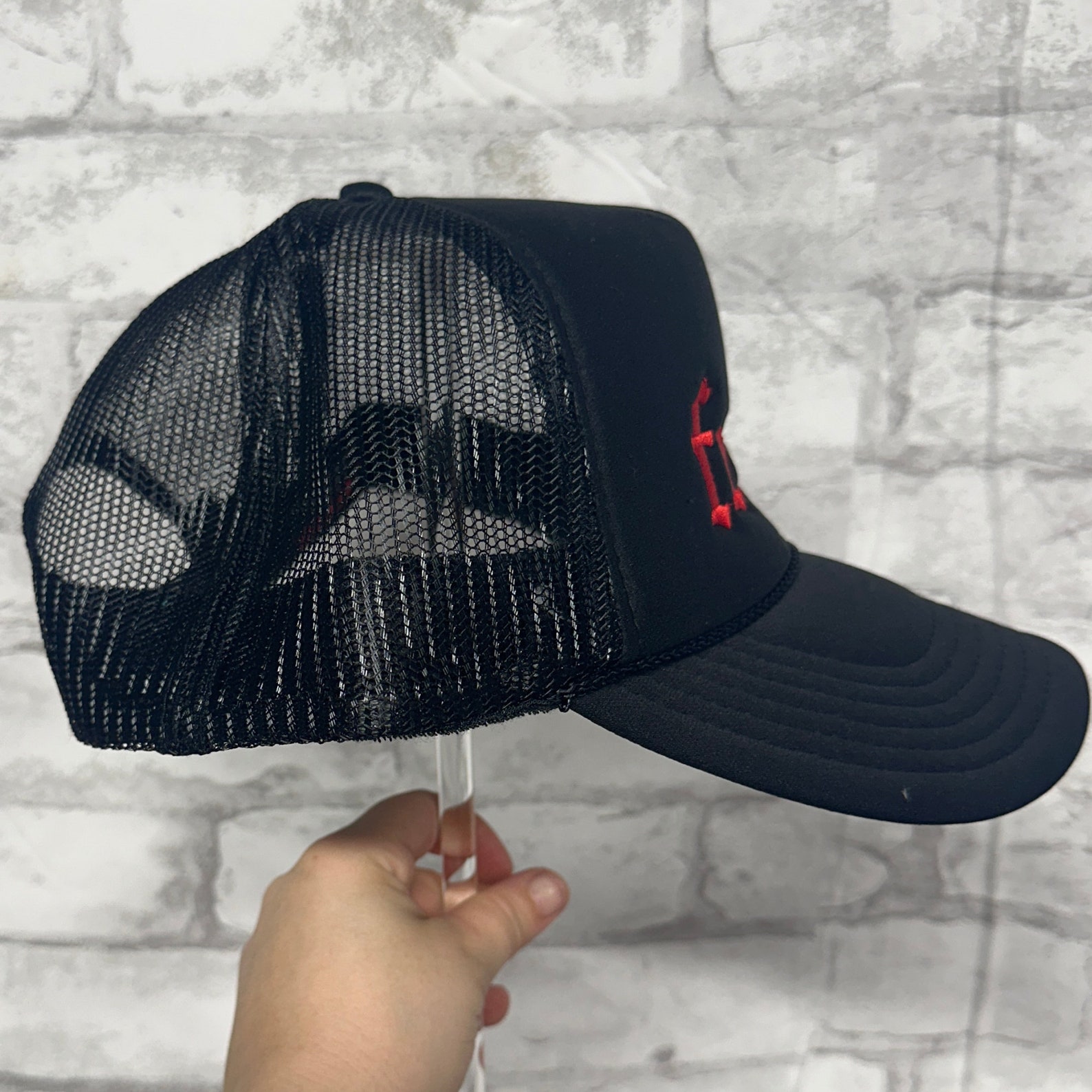 Feral Embroidered Foam Trucker Hat, Alt Mom Clothing, Punk Rock, Goth ...