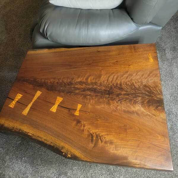 Live Edge Side Table Etsy