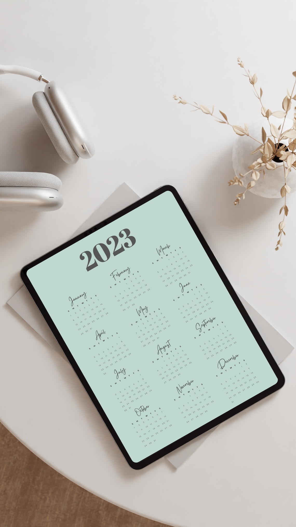 Kalender 2023 Digitaler Monatsplaner Druckbarer Kalender - Etsy.de