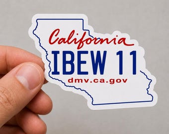 California IBEW 11 Sticker | Electrician Union Sticker | Electrician Hard Hat Sticker