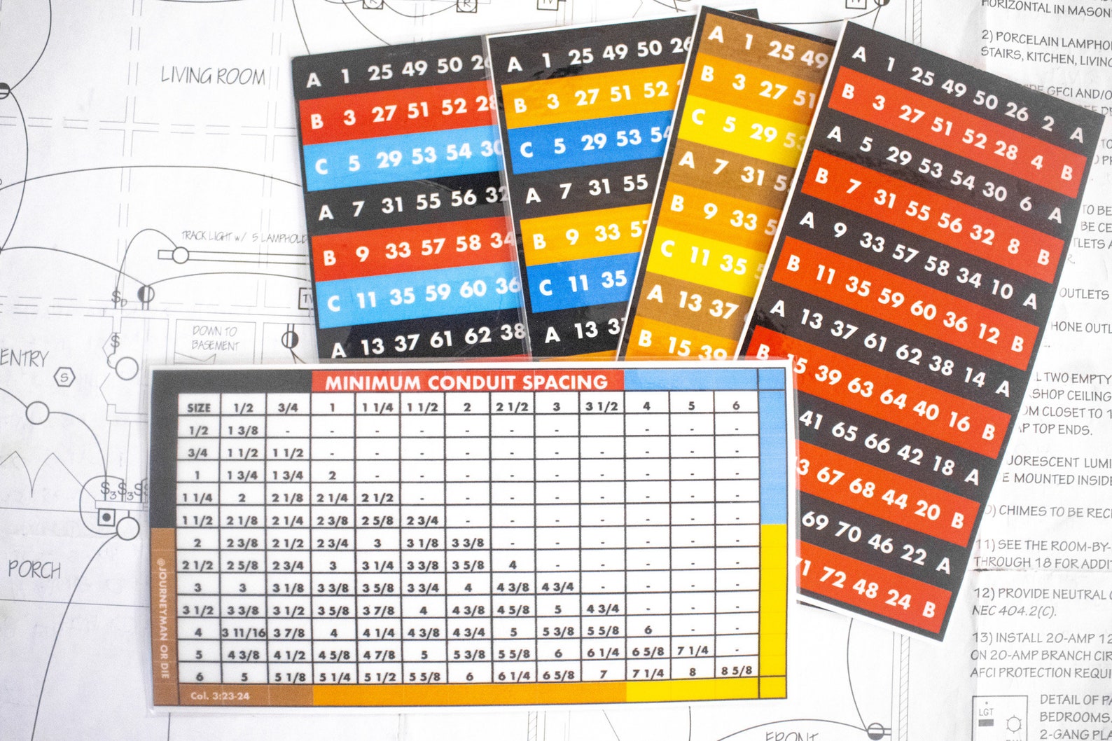 Minimum Conduit Spacing Chart Etsy