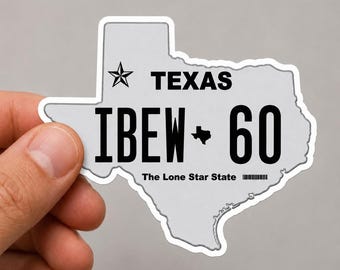 Texas IBEW 60 Sticker | San Antonio IBEW Sticker | Electrician Union Sticker | Electrician Hard Hat Sticker