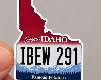 Idaho IBEW 291 Sticker | IBEW Sticker | Electrician Union Sticker | Electrician Hard Hat Sticker