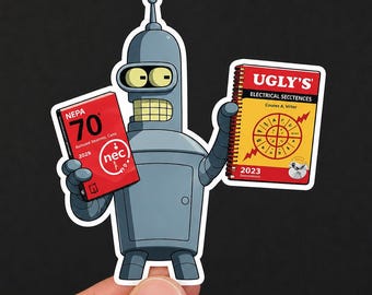 Bender Electrician Sticker 3 in | Sparky Sticker