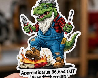 Electrician Sticker 3 in | Sparky Sticker | Apprentice Sticker | Electrician Apprentice Sticker
