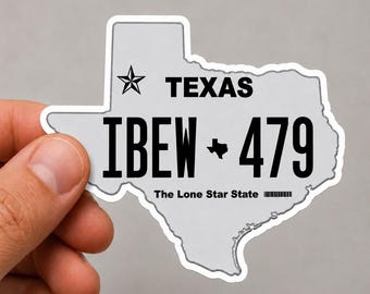 Texas IBEW 479 Sticker | IBEW Sticker | Electrician Union Sticker | Electrician Hard Hat Sticker
