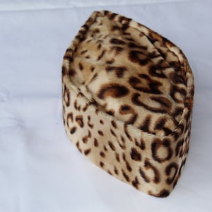 Leopard/cheetah Print Velvet Cap, Animal Print Cap, Igbo Cap ...