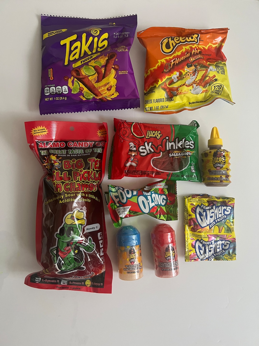 Alamo Chamoy Pickle Kit With Flamin Hot & Takis Package Etsy