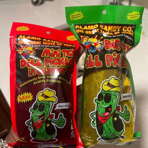 Mini Chamoy Pickle or Big Texas Dill Pickle. | Trending TikTok Mini Chamoy Pickle | Same day shipping