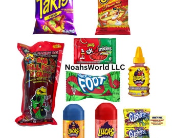 Flamin Hot Chamoy Pickle Kit | Alamo Chamoy Pickle kit with Flamin Hot & Takis Package | Trending TikTok Chamoy pickle