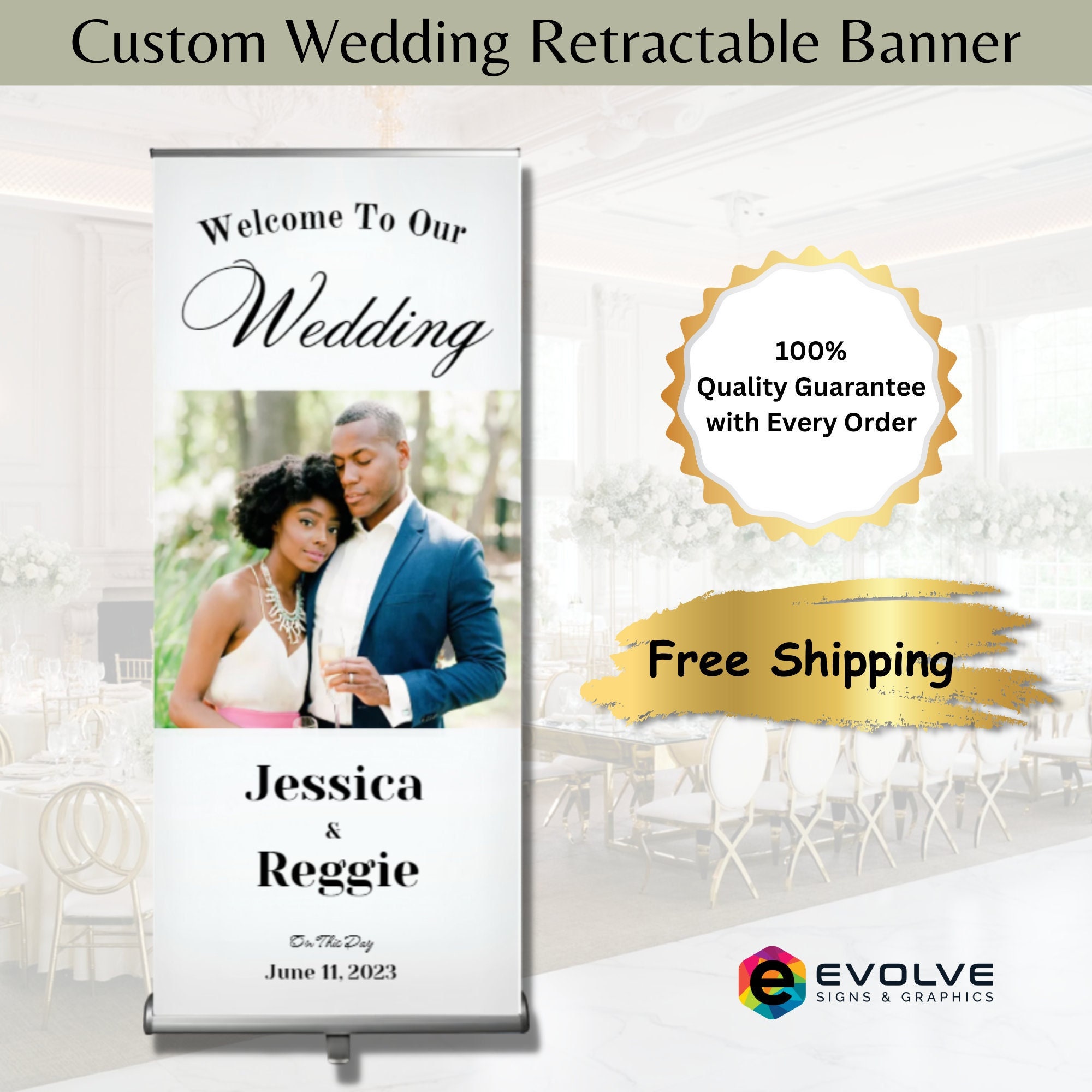 Wedding on sale banner design