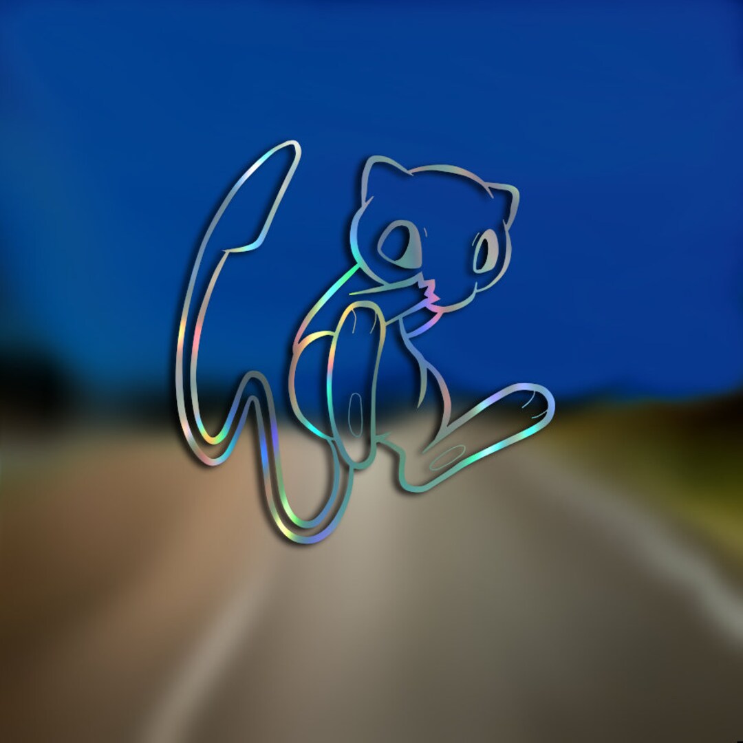 Mew Pokemon Anime Cartoon Decal Etsy