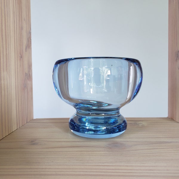 aqua blue Holmegaard bowl - Per Lütken