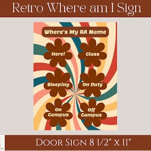 Retro Where&#39;s My RA Sign - Digital Download