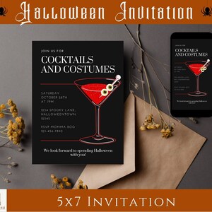 Invitation Cocktails et Déguisements