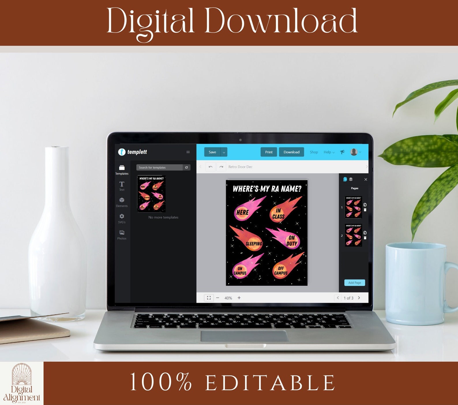 Psychedelic Space Where's My RA Sign - Digital Download - Etsy