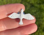 Peace dove pin, white dove, white pin
