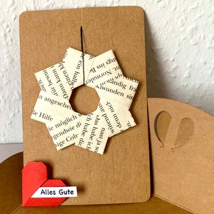 Mini biglietto ghirlanda origami, biglietto personalizzato, testo personalizzato, biglietto ghirlanda, buono regalo, biglietto di Pasqua, piccola ghirlanda
