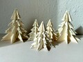 Set of 5, origami Christmas trees, paper Christmas trees, tree ornaments, tree decorations, tree decorations, table decorations, home decorations