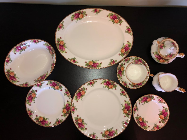 Royal Albert Old Country Rose China Set Etsy