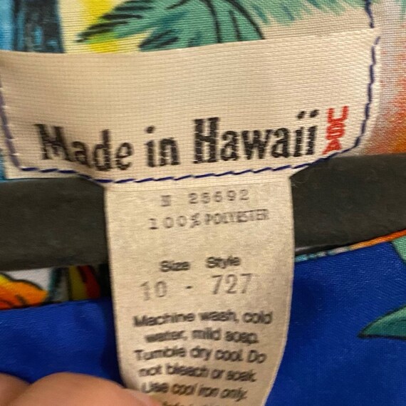 Vintage Made in Hawaii Island Print Muumuu Dress … - image 3