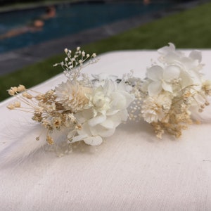 Epingle à cheveux blanche pour la mariée ou la demoiselle d'honneur idéale pour apporter une touche champêtre et féérique à votre coiffure image 10