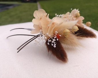 Epingle à cheveux pêche pour la mariée ou la demoiselle d'honneur idéale pour apporter une touche champêtre et féérique à votre coiffure