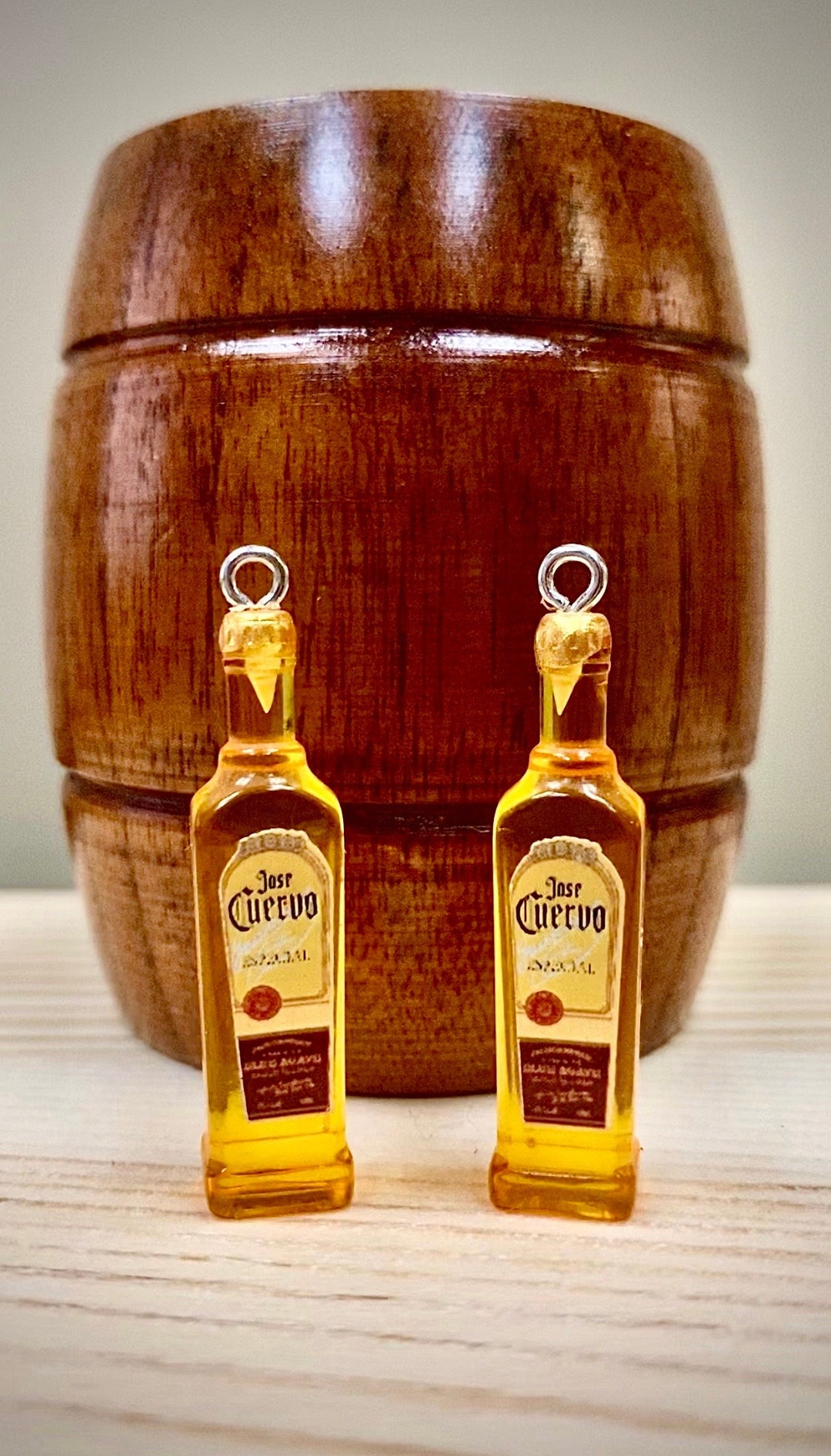 NEW Choice Pair of Mini Tequila Bottle Charms With HOOKS Etsy