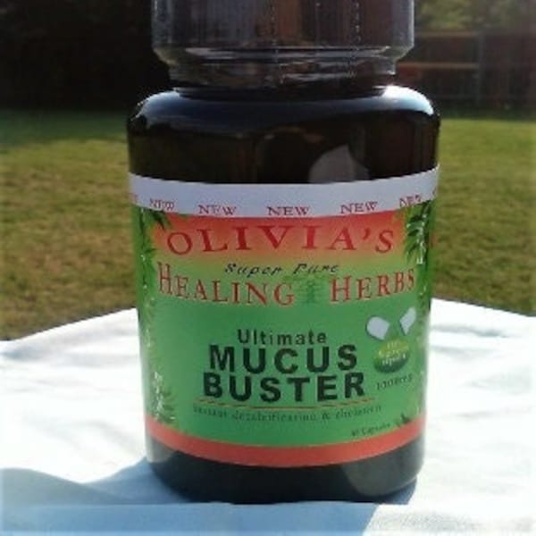 ULTIMATE Mucus Buster (60ct)- Dr Sebi's Chelation 1. Chelation 2 & Lymphalin Ingredients Combined, SUPER DETOX