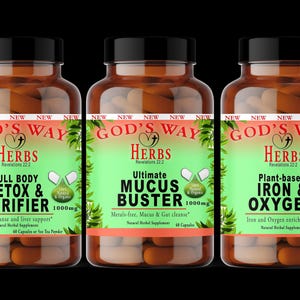 HERBS FOR FASTING- Water & Juice Fast Package, Mucus Buster, Full Body Detox Iron Infusion- Dr Sebi Herbs, Natural Organic Herbal Supplement